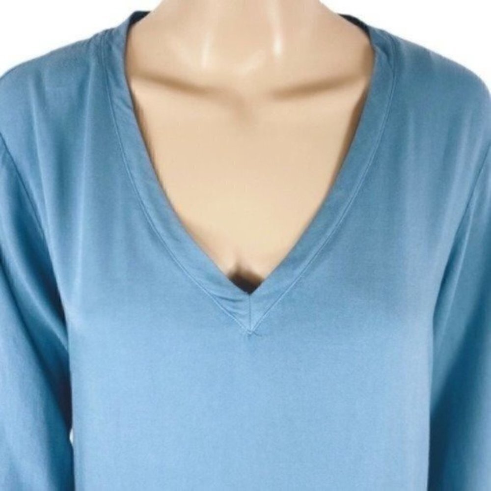 Anthropologie Cloth & Stone Rayon dress size small Blue Style #c1462-533-302 - Picture 6 of 10